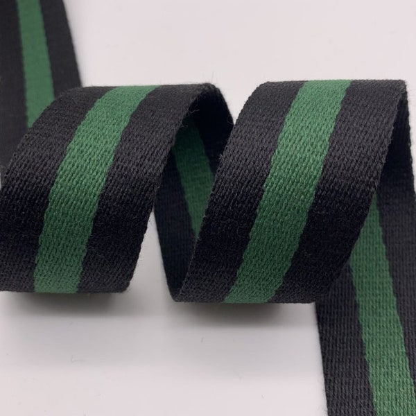 1.5" Wide Striped Polyester Cotton Webbing Bag handles, bag strap for tote bag Upholstery Webbing PF_L_1425