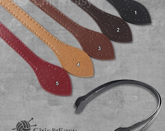 Upstore Set Di 4 Fibbie A Scatto In Pelle Con Bottoni Da Cucire Su