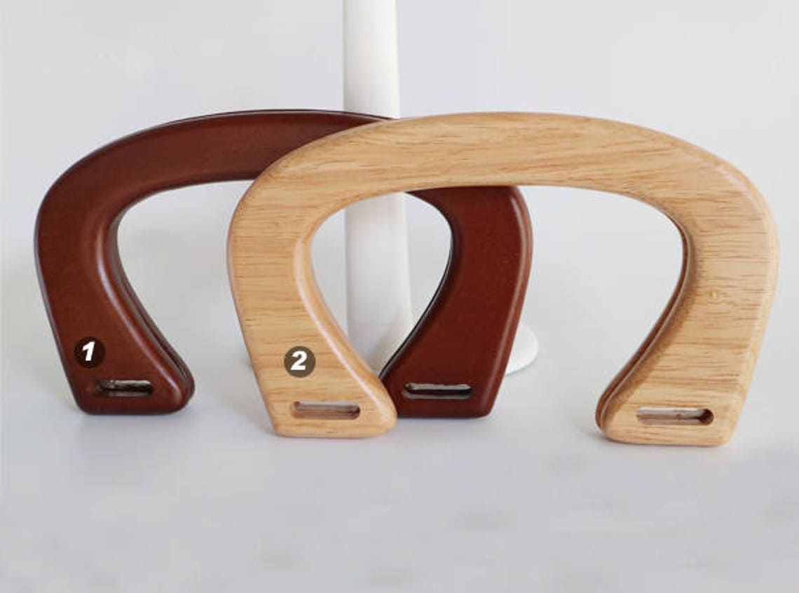 A Pair of 16cm Wooden Handles for Bag Handcraft Material for Etsy UK