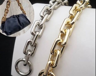 chunky chain bag strap