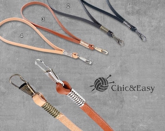Genuine Leather Wrist Strap: Bag Purse Handle Replacement (0.7") CAE-N072