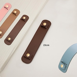 A Piece Shoulder Pad Handle Protector Leather Natural or For Bags Strap CAE-N216