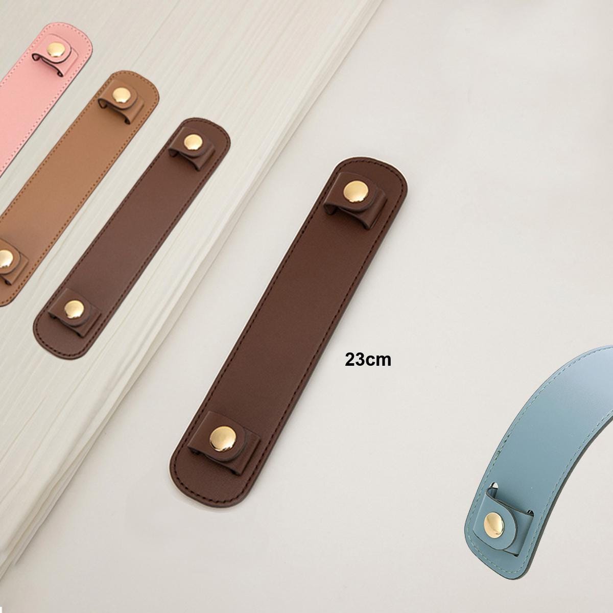 Bag Strap / Tas Riem | Olive/Bruin/Roze | Schouderriem - 130 cm - Fashion Favorite
