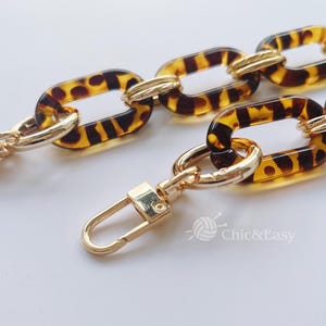 A piece of Acrylic Chain Purse Chain Strap Handle Plastic Handles for Bag, Handcraft Material for Handbag Making CAE-Z157