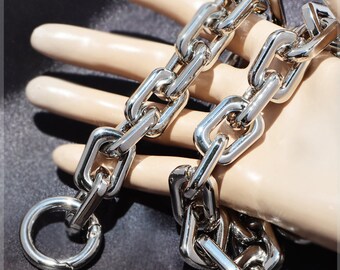 silver chain handbag strap