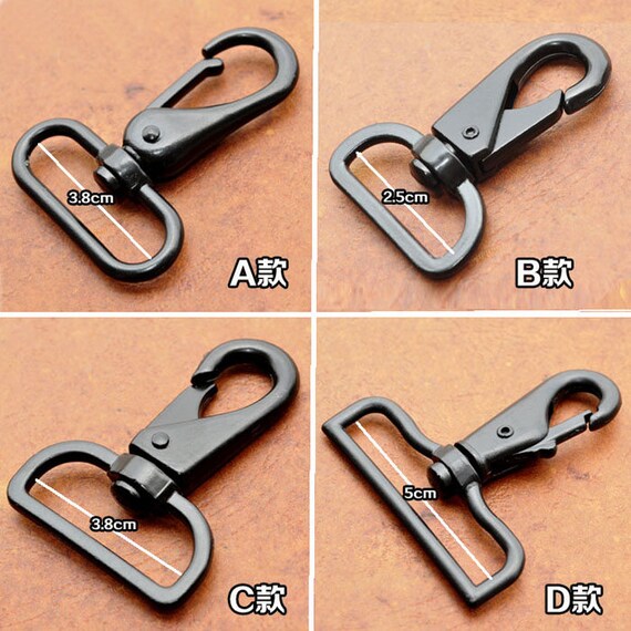 2pcs Black Purse Clasps Bag Hooks Strap Clasp Swivel Clasp Etsy