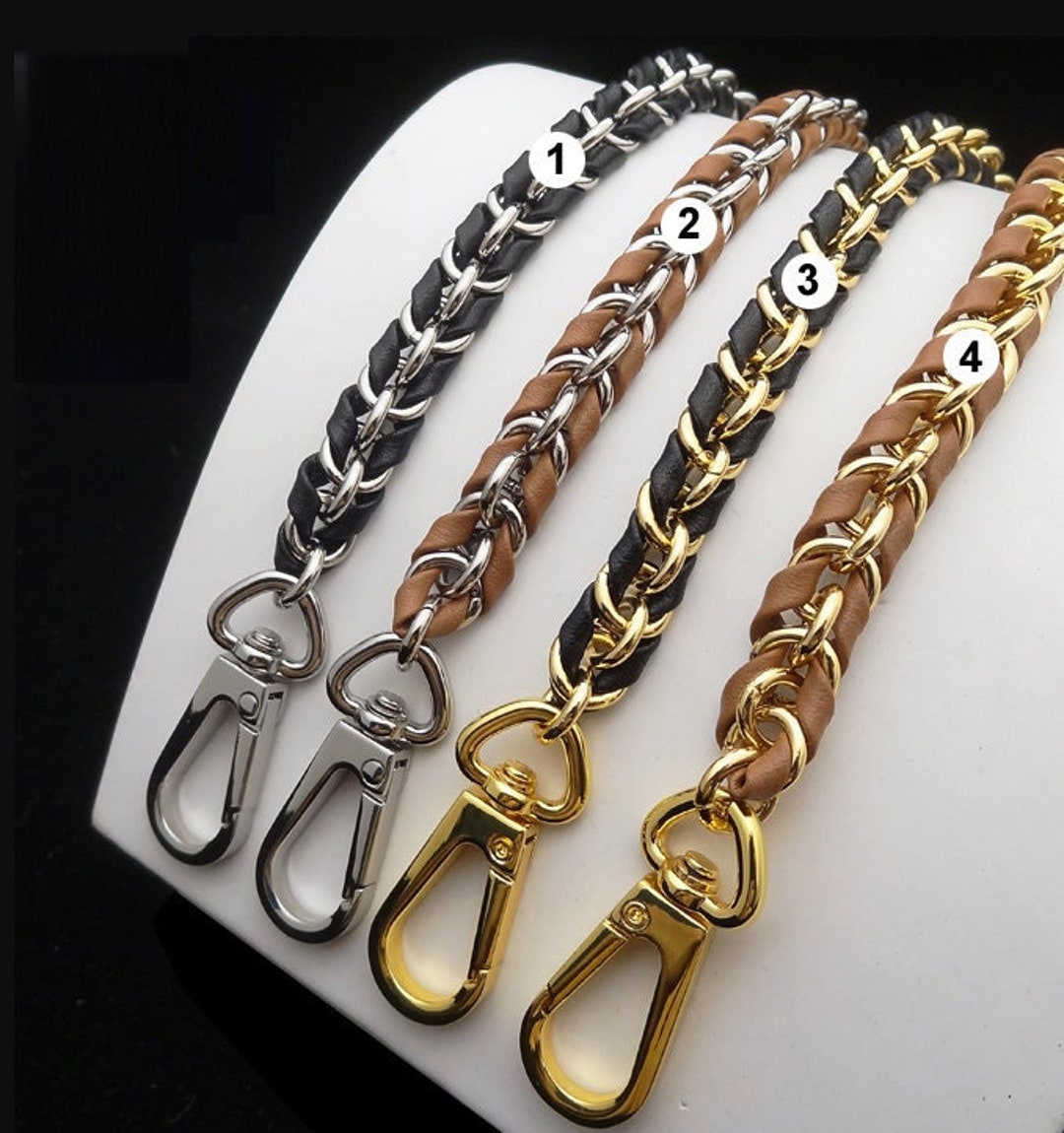 Leather Purse Chain Metal Shoulder Handbag Strap Replacement Etsy