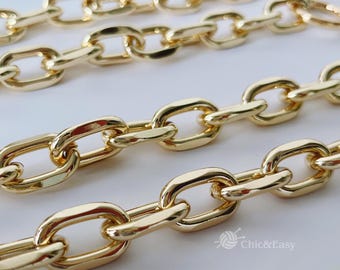 14mm Wide Metal Purse Chain: Replacement Handbag Strap CAE-Z376