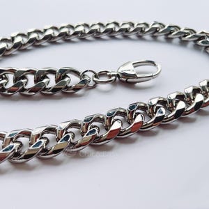 Silver Purse Chain Strap: Metal Handbag Replacement Handle
