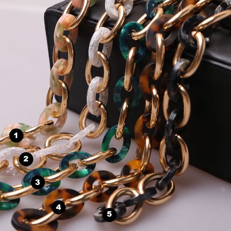 acrylic chain purse