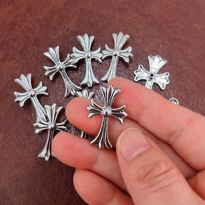 PACK of 5 Metal Cross Rivets Studs Leather Studs Leather Craft Decorative Rivet CAE-WJ101