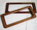 A pair of Rectangular Wooden Handles for Bag, Handcraft Material for Handbag Making CAE1106 