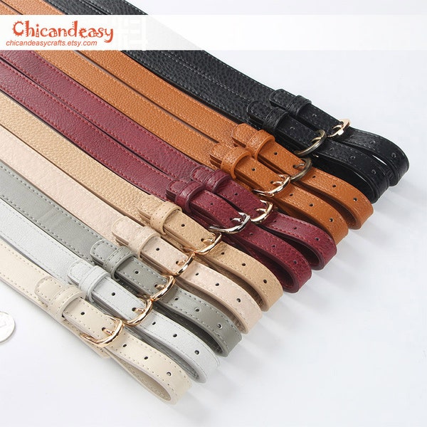 A piece of adjustable purse handle PU leather strap for Bag Leather Replacement Strap Handles handbag handle CAE1610