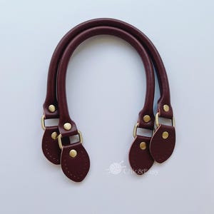 Taschengriffe aus Leder: Ersatzriemen für Taschen (42 cm) CAE-Z025