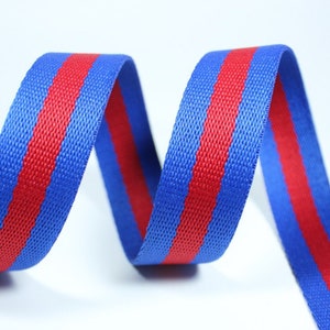 Striped Polyester Cotton Webbing: 1.5&quot; Bag Straps & Upholstery PF_L_1427