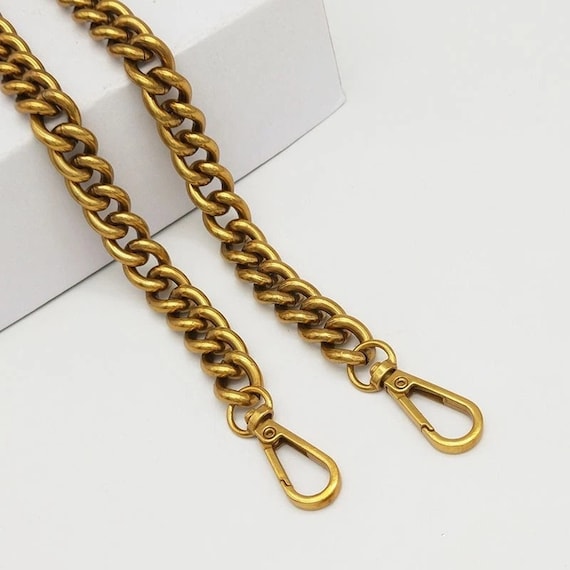 DIY Heavy Chunky Aluminum Metal Purse Handle Bag Chain Charms Strap  Replacement Handbag Accessories Decoration (Gold) : : Home &  Kitchen