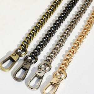 High Quality Purse Chain, Metal Shoulder Handbag Strap, Replacement Handle Chain, Metal Crossbody Bag Chain Strap JS017