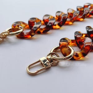 A piece of Acrylic Chain Purse Chain Bag Strap Handle Plastic Handles for Bag, Handcraft Material for Handbag Making CAE1521