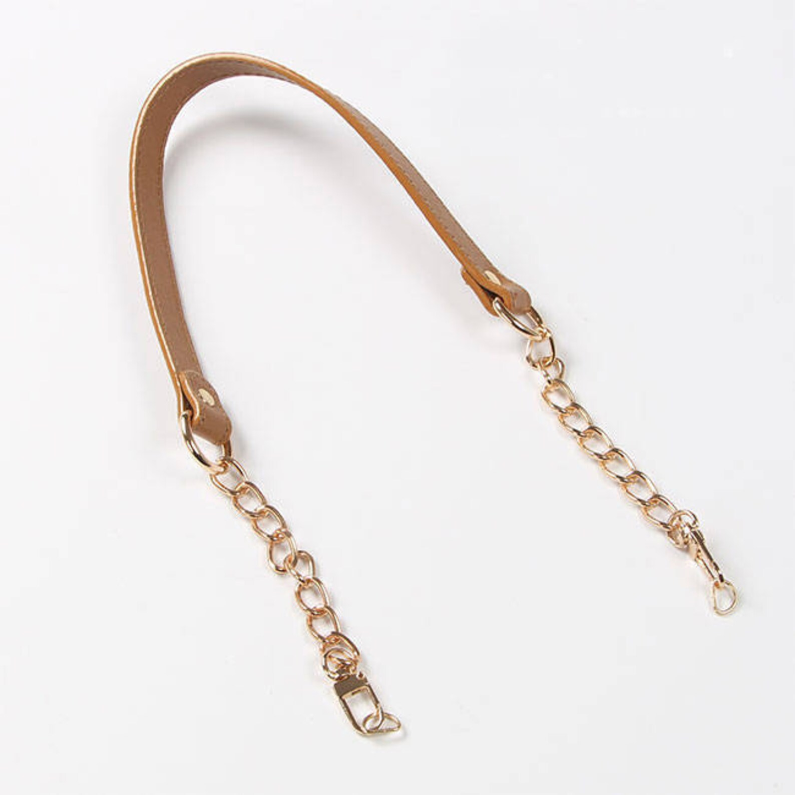 PU Leather Purse Chain Leather Strap Metal Shoulder Handbag Etsy