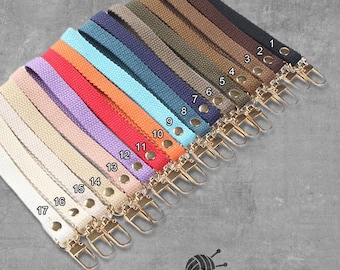 Cotton Webbing Bag Strap: Wrist Handle Replacement (6.5") CAE-N101