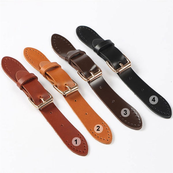 A Piece Genuine Leather Buckle Leather Adjustable Handbag Clasp Snap Fasteners PFL1138