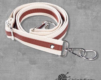 Adjustable Cotton Webbing Crossbody Bag Strap: Replacement Bag Handle CAE-N096