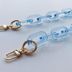 A piece of Acrylic Chain Purse Chain Strap Handle Plastic Handles for Bag, Handcraft Material for Handbag Making CAE1502