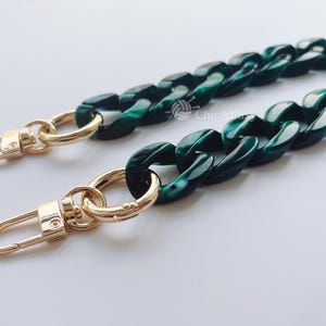 A piece of Acrylic Chain Purse Chain Strap Handle Plastic Handles for Bag, Handcraft Material for Handbag Making CAE1466