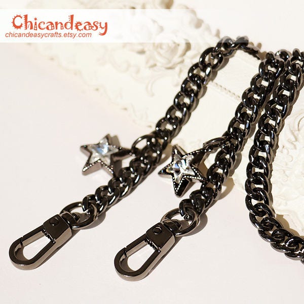 Hocansen 2Pcs Metal Flat Chain Strap 47in Removable Bag Chain Strap Handbag  Chains Accessories with Buckles for DIY and Replacement Handbag Purse  (Silver/LT) - Yahoo Shopping