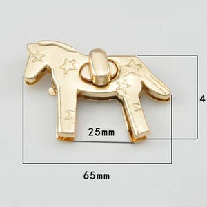 1pc Horse Shape Gold Purse Lock Turn Lock Twist Lock Handbag - Etsy