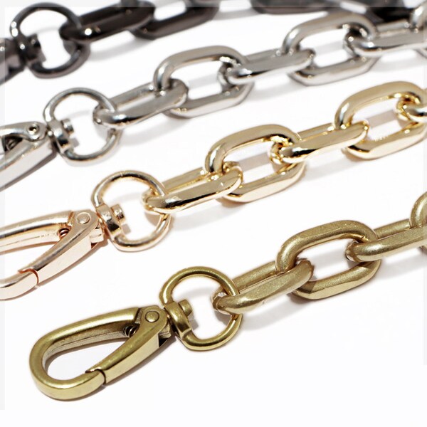 High Quality Purse Chain, Metal Shoulder Handbag Strap, Replacement Handle Chain, Metal Crossbody Bag Chain Strap JS132