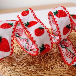 1 Yard Flower Jacquard Ribbon Geometric Woven Trim Border Embroidered Ribbon Sewing Trim Craft Ribbon Jacquard Trim MZZD011