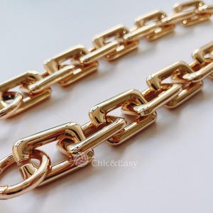 Cadena de alta calidad para bolso, correa de metal para bolso de hombro, cadena de repuesto para asa, correa de cadena gruesa para bolso de metal JS128