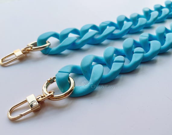 Red Acrylic Purse Chain Strap: Handbag Handle Replacement CAE-Z024