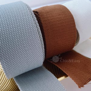 Cinta de algodón: Correa resistente de 2 pulgadas para bolsos y tapicería - 2 metros PFL1046 imagen 2