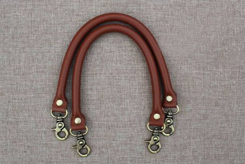 A Pair of Purse Handle Leather Strap for Bag Leather Etsy Australia