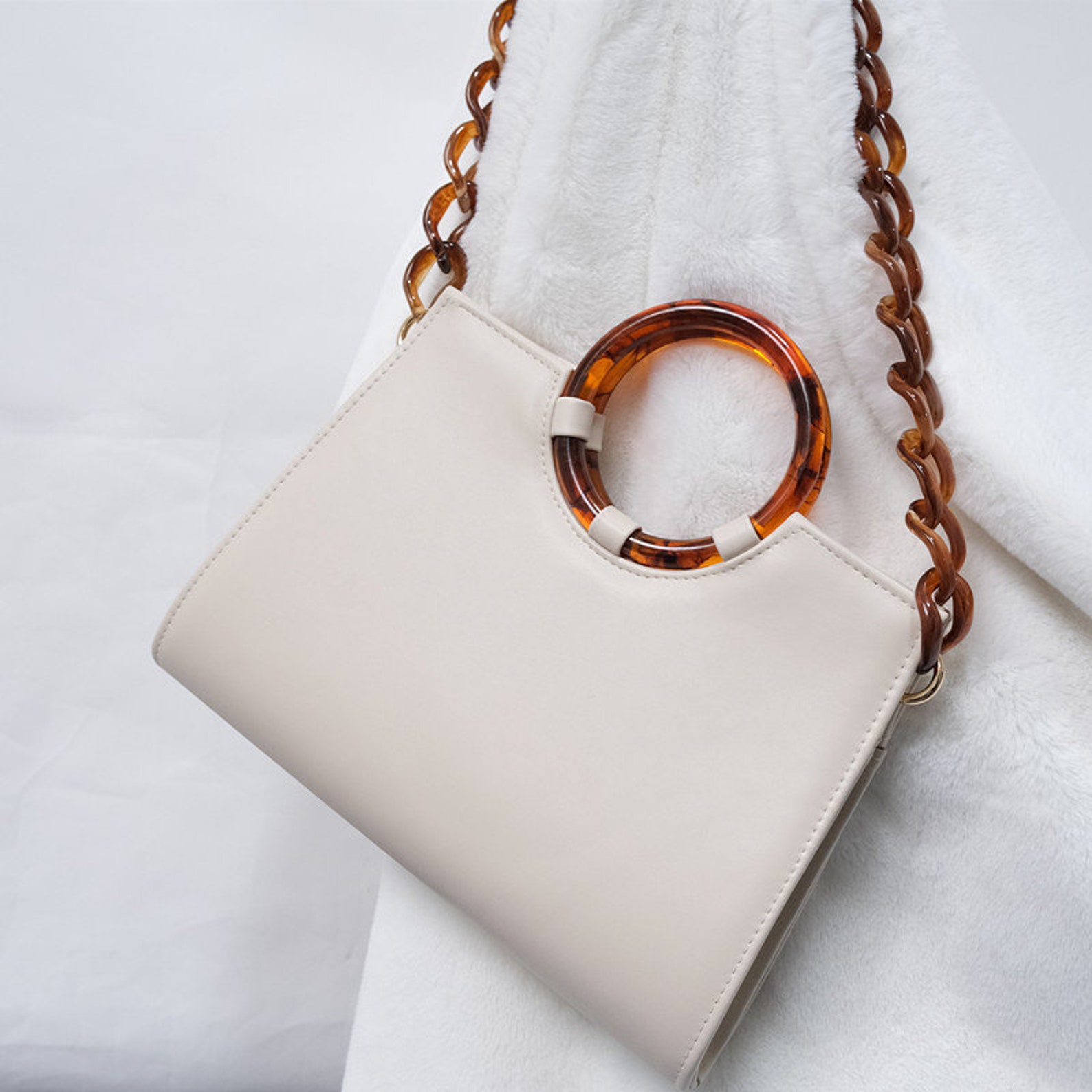 acrylic chain purse