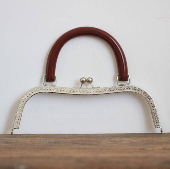 1PC 20cm Antique Brass Metal Purse Frame Ring Clasp Handle For Bag Craft Bag Making Sew