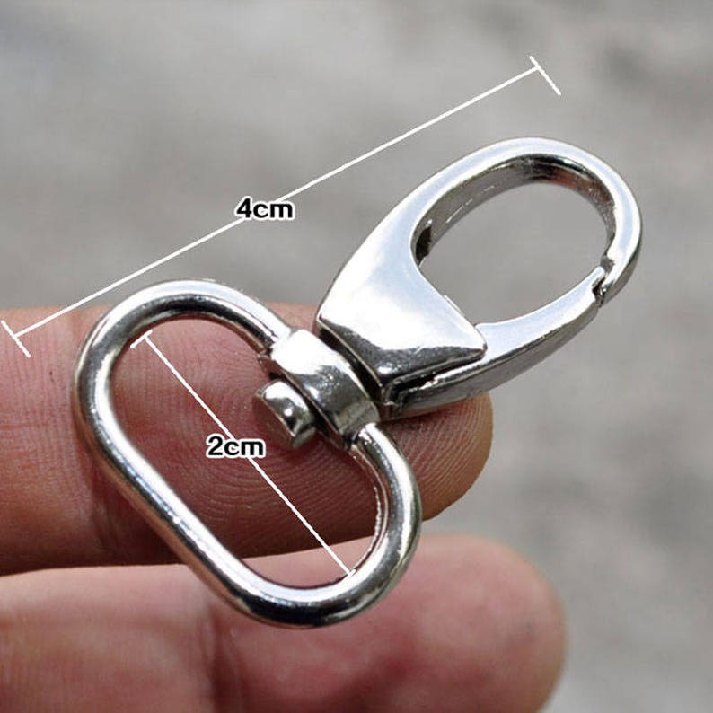 2pcs Silver Purse clasps bag hooks strap clasp swivel clasp Etsy