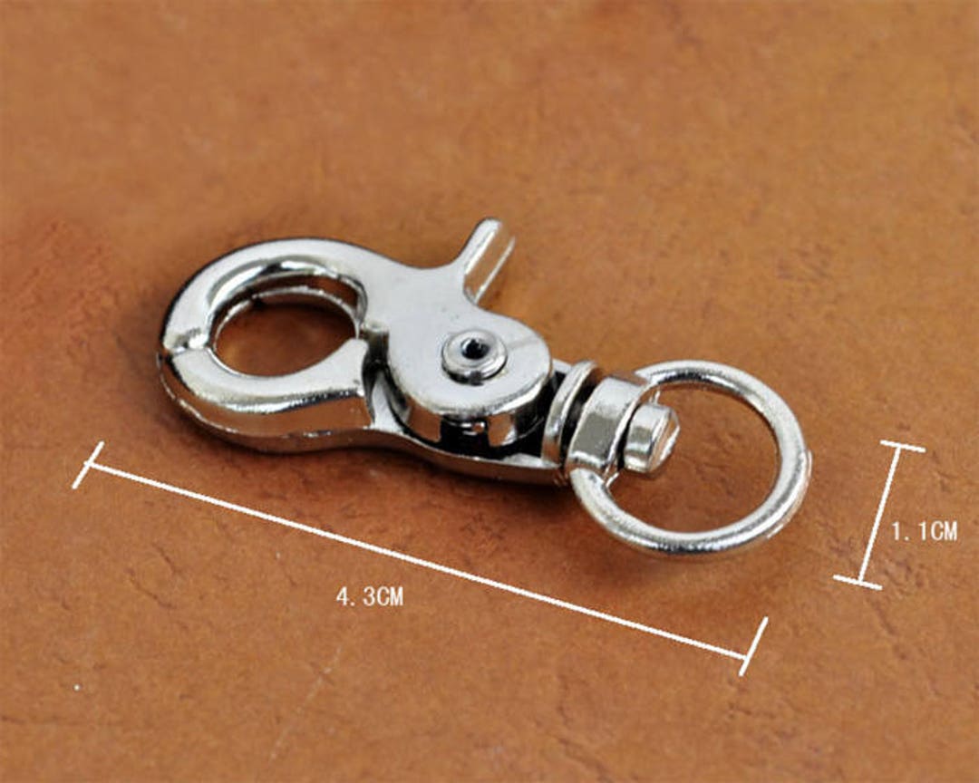 4pcs Silver Purse Clasps Bag Hooks Strap Clasp Swivel Clasp Lobster ...