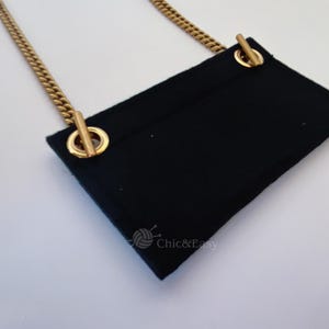 Felt Purse Insert Felt Organizer Handbag Insert Clutch felt Insert Organizer Conversion Kit with Chain BND029