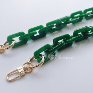 A piece of Acrylic Chain Purse Chain Strap Handle Plastic Handles for Bag, Handcraft Material for Handbag Making CAE-Z155