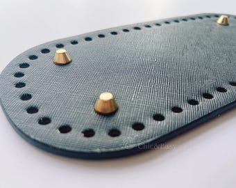 Crochet Bag Bottom Shaper: PU Leather Tote Purse Base (4.7"x 9.85") CAE-N211