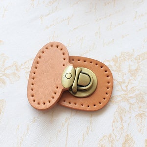 A set Genuine Leather Closures For Handbag Clasp Snap Fasteners CAE-R213