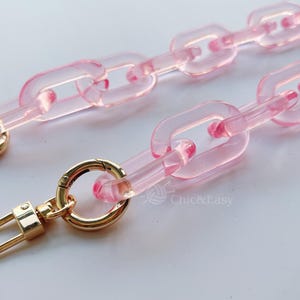 A piece of Acrylic Chain Purse Chain Strap Handle Plastic Handles for Bag, Handcraft Material for Handbag Making CAE1502