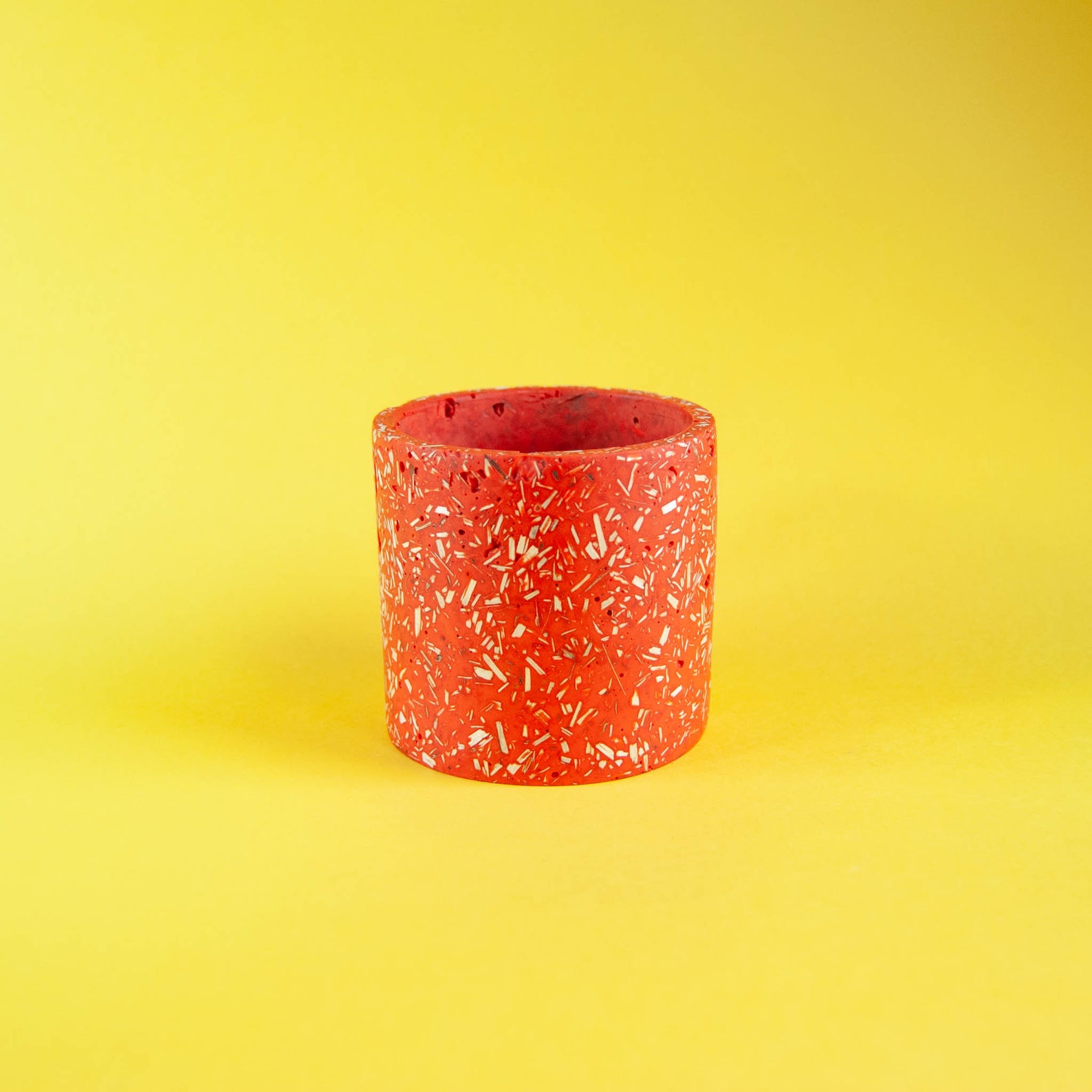 Orange Indoor Plant Pot