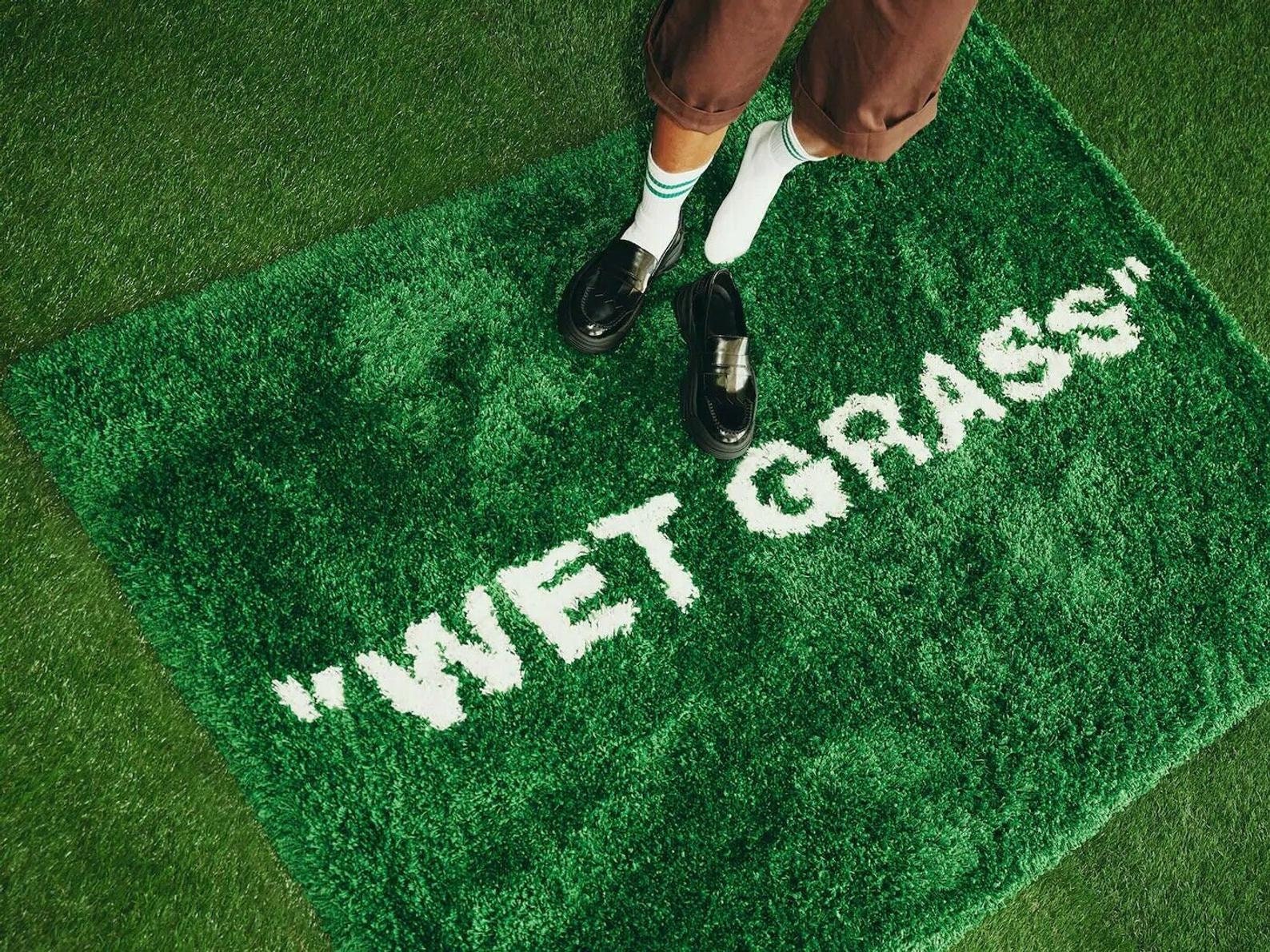 Off White Wet Grass inspired custom rug 100 wool 2ft Etsy