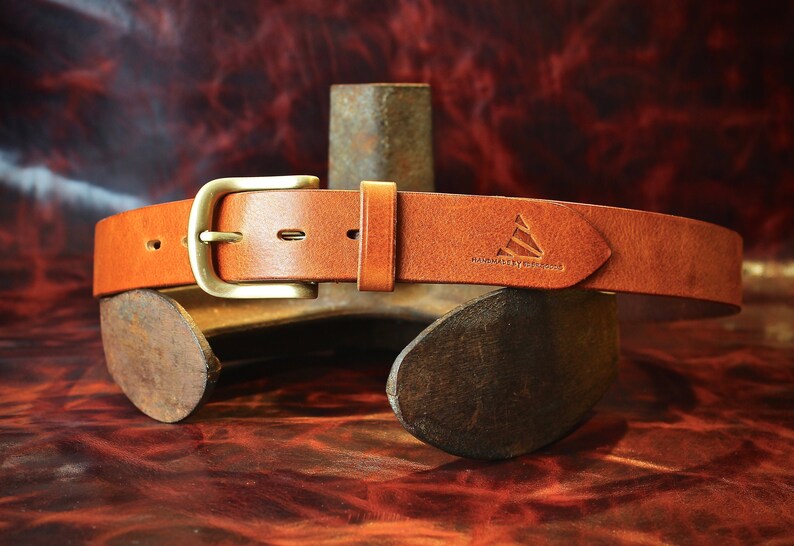 Cintura in Vero Cuoio Vegetale Spessore 5mm ROCCIA - Etsy Ireland