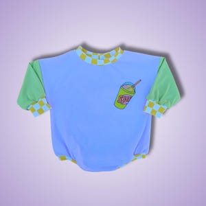 RTS 9-12 months upcycled Handmade Baby Toddler Bubble Sweater Romper