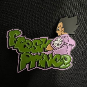 The BAD MAN Fresh Prince of Sayians enamel pin image 4